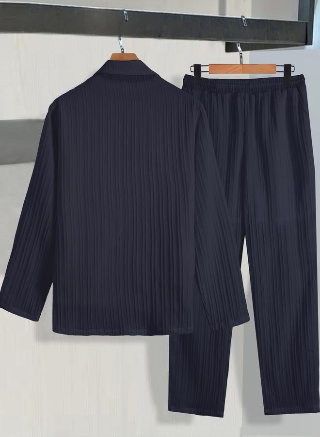 تايك تو طقم بليزر مكسر وبنطلون - Image 2